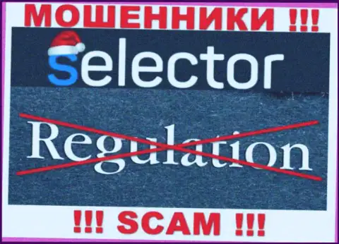 Имейте в виду, организация Selector Casino не имеет регулятора - это МОШЕННИКИ !!!