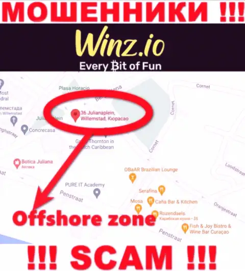 Winz Casino имеют оффшорную регистрацию: Curaçao - будьте бдительны, шулера