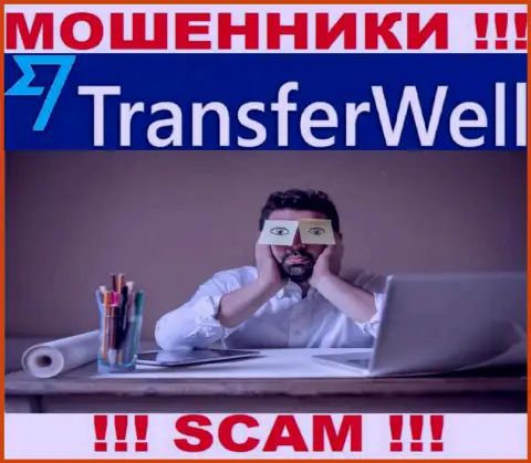 Деятельность TransferWell ПРОТИВОЗАКОННА, ни регулятора, ни лицензионного документа на право осуществления деятельности нет