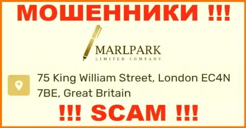 Юридический адрес MarlparkLtd Com, представленный на их сайте - ложный, будьте крайне бдительны !!!