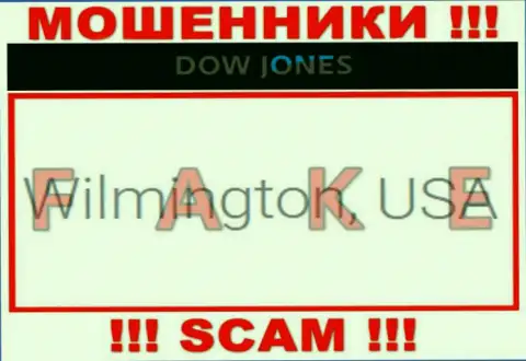 На интернет-портале мошенников Dow Jones Market исключительно ложная информация касательно юрисдикции