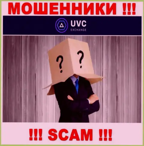 Не работайте с мошенниками UVC Exchange - нет сведений об их непосредственном руководстве