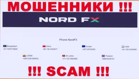 Не поднимайте телефон, когда звонят незнакомые, это могут быть internet кидалы из NordFX Com