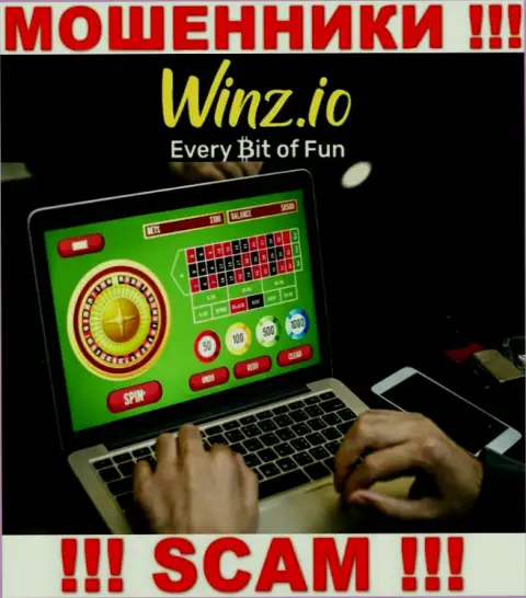 Тип деятельности махинаторов Winz Casino - это Казино, но знайте это разводняк !