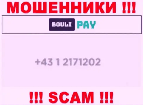 Будьте крайне осторожны, если вдруг звонят с незнакомых телефонов, это могут быть internet мошенники Bouli Pay