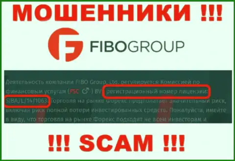 Не работайте с конторой Fibo Forex, зная их лицензию, предоставленную на веб-ресурсе, Вы не спасете свои вложенные денежные средства