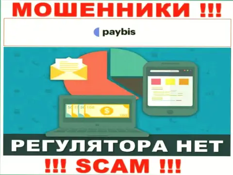 У PayBis на сайте не найдено сведений об регуляторе и лицензии на осуществление деятельности компании, значит их вообще нет