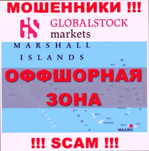 GlobalStock Markets находятся на территории - Marshall Islands, избегайте совместного сотрудничества с ними