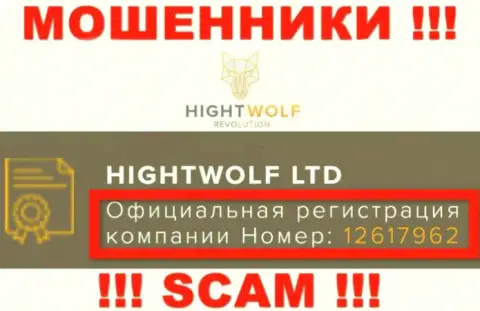 Наличие регистрационного номера у HightWolf (12617962) не говорит о том что компания солидная