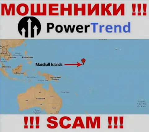 Организация Power Trend имеет регистрацию в офшоре, на территории - Marshall Islands