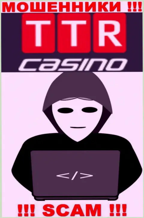 Посетив сайт аферистов TTR Casino мы обнаружили полное отсутствие информации о их прямых руководителях