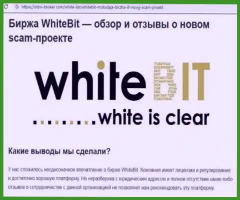 ВайтБит Ком - это организация, совместное сотрудничество с которой доставляет только убытки (обзор неправомерных деяний)