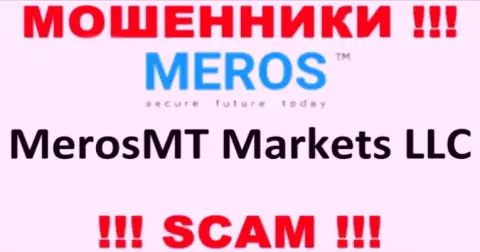 Организация, которая владеет разводилами MerosTM - MerosMT Markets LLC