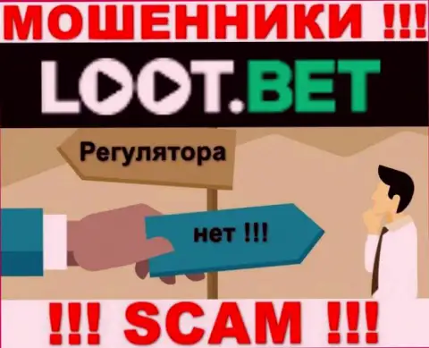 Сведения о регулирующем органе компании LootBet не найти ни у них на сайте, ни в интернете