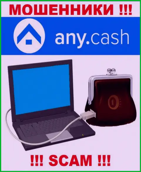 Any Cash - это АФЕРИСТЫ, род деятельности которых - Виртуальный кошелек