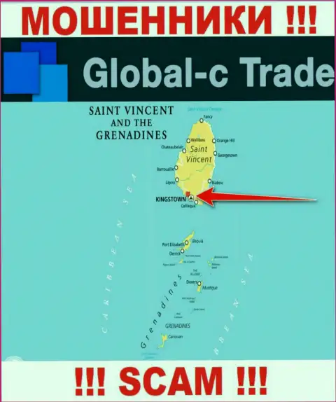 Будьте бдительны интернет-мошенники Глобал С Трейд расположились в офшоре на территории - Kingstown, St. Vincent and the Grenadines