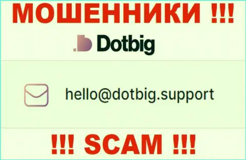 Довольно опасно контактировать с DotBig Com, даже через их почту - это матерые мошенники !!!