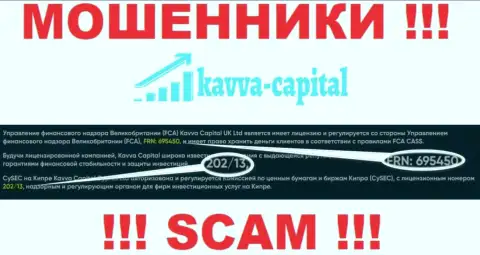 Вы не вернете денежные средства из конторы Kavva Capital, даже зная их лицензию на осуществление деятельности с официального интернет-сервиса