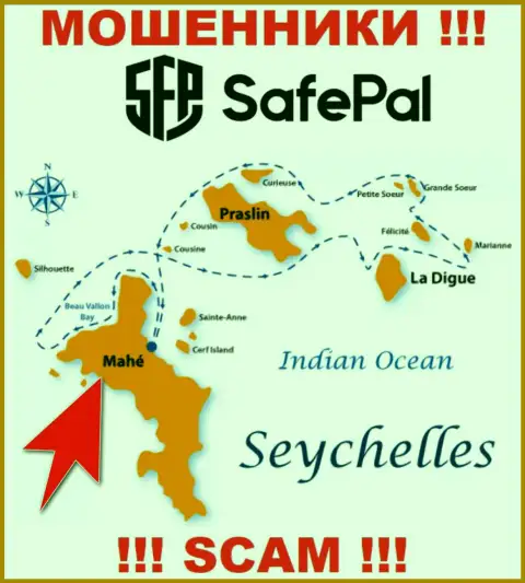 Mahe, Republic of Seychelles - это место регистрации конторы SafePal, которое находится в оффшоре