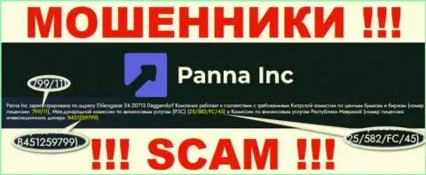 Разводилы Панна Инк искусно сливают доверчивых клиентов, хотя и показывают свою лицензию на веб-портале
