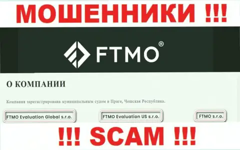 На ресурсе FTMO Evaluation Global s.r.o. говорится, что FTMO Evaluation US s.r.o. - это их юридическое лицо, но это не значит, что они порядочные