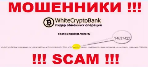 На сайте White Crypto Bank имеется лицензионный документ, только вот это не отменяет их мошенническую суть