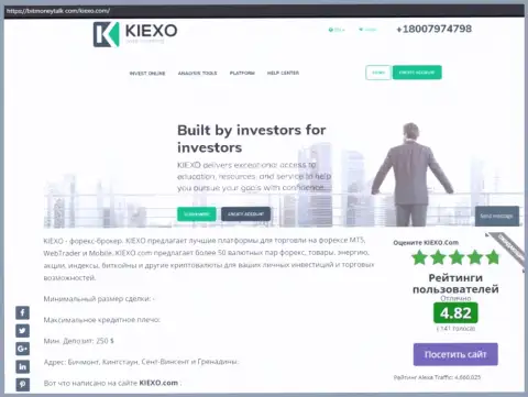 Рейтинг ФОРЕКС дилинговой компании Киехо, представленный на веб-сайте bitmoneytalk com