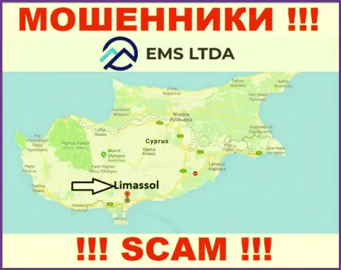 Мошенники ЕМСЛТДА Ком базируются на территории - Limassol, Cyprus