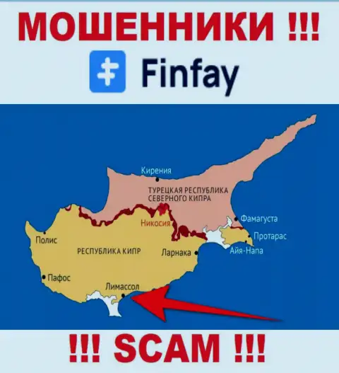 Находясь в оффшорной зоне, на территории Cyprus, FinFay безнаказанно лишают денег клиентов