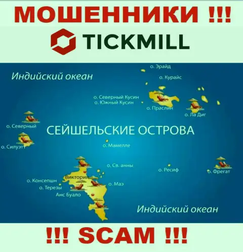 С конторой Tickmill Com не спешите сотрудничать, адрес регистрации на территории Seychelles