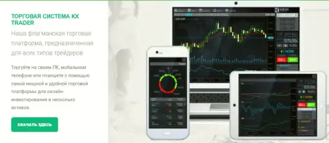 Торговый терминал KX TRADER организации KIEXO