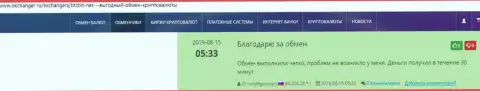 Информация о услугах обменного online-пункта БТЦ Бит предоставлена в достоверных отзывах на сайте Okchanger Ru